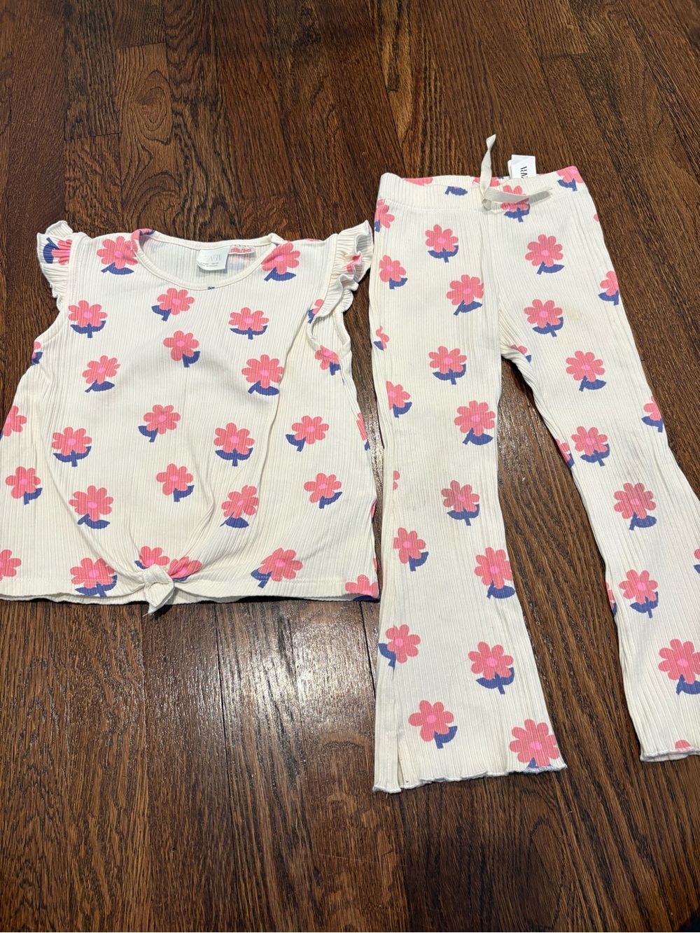 Zara Ribbed Floral set